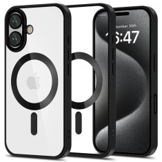 Husa Tech-Protect Magflex Iphone 16 magsafe satin negru