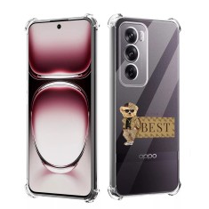 Husa antisoc pentru oppo reno12 pro, airbag pro, transparent, best foto