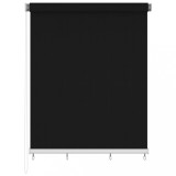 Cumpara ieftin Jaluzea tip rulou de exterior, 220x230 cm, negru