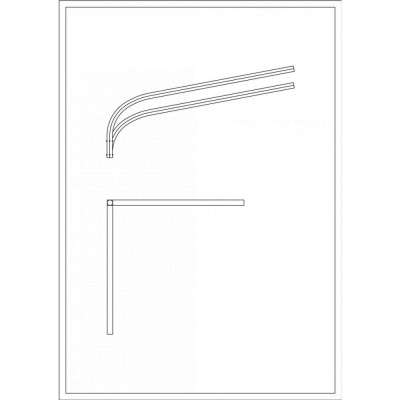 Brat Dublu Curbat 90&amp;deg; 1.5M foto