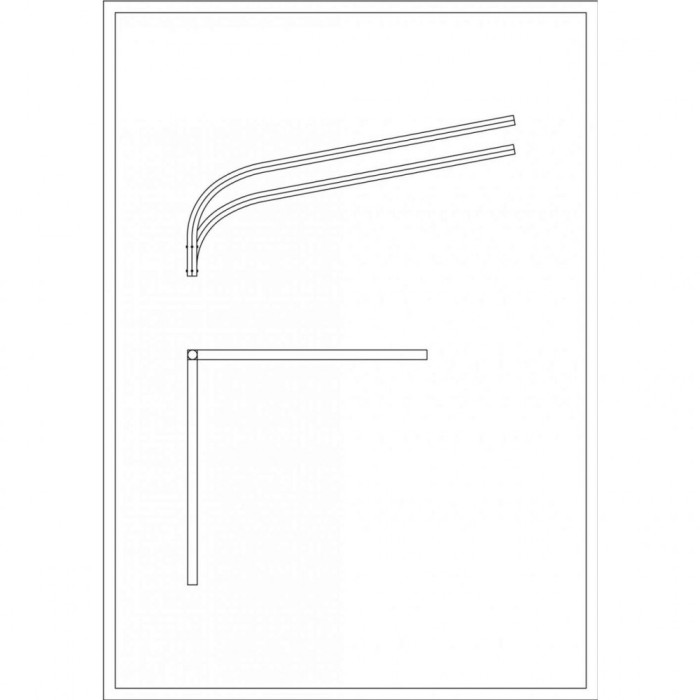 Brat Dublu Curbat 90&deg; 1.5M