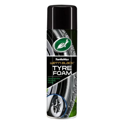 Spray spuma pentru curatat si lustruit anvelope Turtle Wax Wet &amp;amp;#39;n&amp;amp;#39; Black 53166, 500ml foto