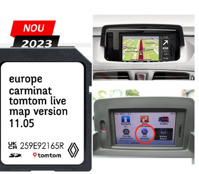 Card Navigatie RENAULT Tomtom Clio Megane Laguna Koleos Scenic Captur Espace foto