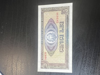 5 lei 1966 UNC foto