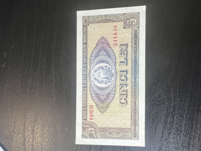 5 lei 1966 UNC