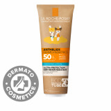 Lotiune hidratanta cu protectie solara pentru copii SPF 50+ fata si corp ultra rezistent la apa Dermo-Pediatrics Eco Tube Anthelios, 250ml, La Roche-P, La Roche-Posay