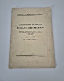 Carte veche 1944 Comemorarea Doctorului Nicolae Kretzulescu
