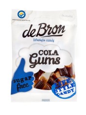 Jeleuri gumate DEBRON cu aroma de cola, fara zahar si fara gluten 100g foto