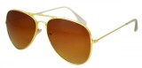 Ochelari de soare Aviator culoare Maro - Gold