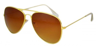 Ochelari de soare Aviator culoare Maro - Gold foto