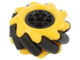 Șurub &Icirc;nșurubare Ax Galben-Negru 48mm Acoperit cu Guma