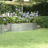 VidaXL Strat &icirc;nălțat grădină 152x80x36 cm oțel galvanizat 318917
