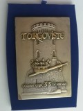 QW7 9 - Placheta - tematica heraldica - Targoviste cetatea celor 33 de voievozi