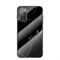 Husa Samsung Galaxy S20 FE model Glass Marquina Marble, Antisoc, TPU Hybrid, Viceversa foto