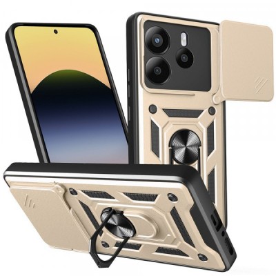 Husa pentru Xiaomi Redmi Note 14 5G, Techsuit, CamShield, Aurie foto