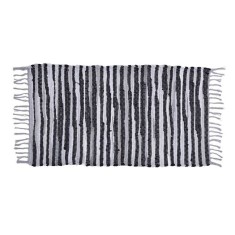 Covor decorativ traditional tesut &amp;quot;Etno&amp;quot;, negru/gri, 50x80 cm foto