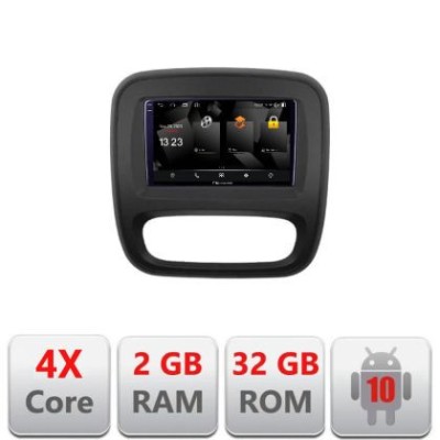 Navigatie Renault Trafic 2014-2017 5230-rt09 Android Ecran 720P Quad Core 2+32 carplay android auto CarStore Technology foto