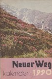 Calendar Neuer Weg 1990, Almanah Carti Bibliofilie, 191 Pagini, Dimensiune 16x24 cm, Stare Buna, Brosat
