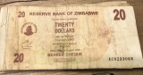 (ORIX) Zinbabwe 20 dolar dollars 2007