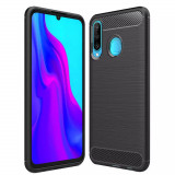 Cumpara ieftin Husa Huawei P30 Lite Carbon Negru Techsuit