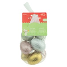 Oua plastic culori metalizate - 6 CM DACO