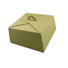 Set 25 Cutii Tort CT7, 350x350x145 mm, Carton Natur foto