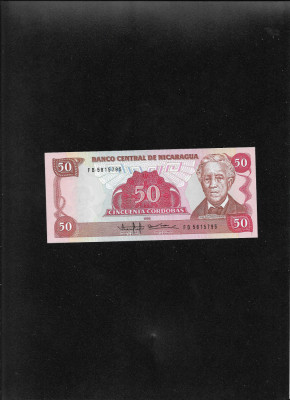 Nicaragua 50 cordobas 1985 seria5815795 unc foto