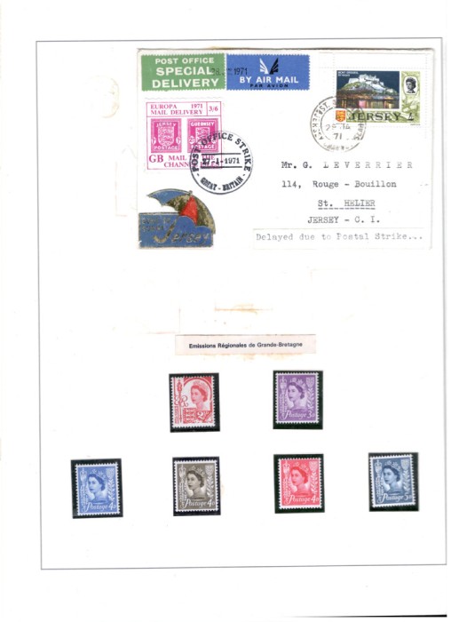 JERSEY.1958/85 Colectie timbre nestampilate in 1(un) album