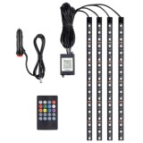 Cumpara ieftin Lumini Ambientale RGB LED , Cu Telecomanda, Pentru Masina