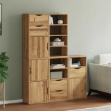 VidaXL Dulapuri laterale 5 buc &quot;ODDA&quot; 40x24x79 cm lemn masiv de pin