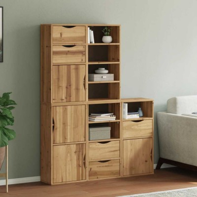 vidaXL Dulapuri laterale 5 buc &amp;quot;ODDA&amp;quot; 40x24x79 cm lemn masiv de pin 3365362 foto