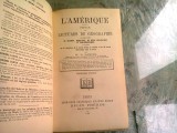 L&#039;AMERIQUE. CHOIX DE LECTURES DE GEOGRAPHIE - M.L. LANIER (CARTE IN LIMBA FRANCEZA)