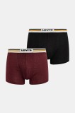 Levi&#039;s boxeri 2-pack culoarea roșu, 37149-1222