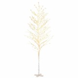 Cumpara ieftin Mesteacan cu LED, alb, 672 LED-uri alb calde, 400 cm