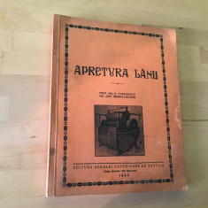 CARTE VECHE: Iosfil Ionescu-Muscel - Apretura Lanii [1940]