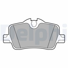 Set placute frana spate DELPHI, Bmw Seria 3 (G20/G21, G80/G81), 2018-, spate; puntea spate
