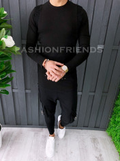 Bluza fashion barbati neagra - COLECTIE NOUA A6850 foto