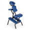KLARFIT MS 300 scaun de masaj, scaun pentru tatuat, 120 kg, geanta de transport, culoare albastra