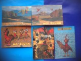 HOPCT LOT NR 976 MOORHUHN-DESENE ANIMATE-STEREO 3 D -5 CARTI POSTALE-NECIRCULATE, Circulata, Printata
