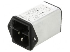 Conector alimentare AC soclu tată 10A 250VAC IEC 60320