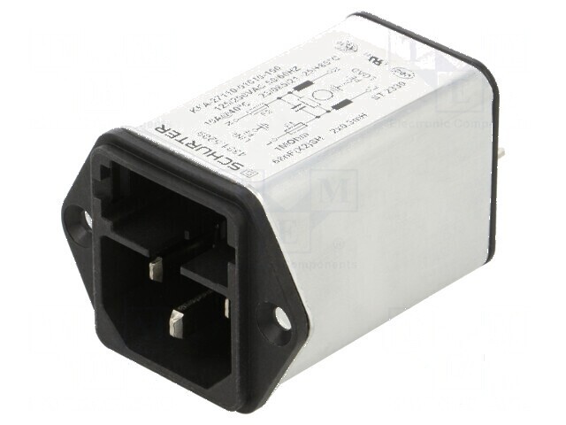 Conector alimentare AC soclu tată 10A 250VAC IEC 60320