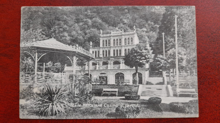 Baile Herculane 1925 Casino si parcul C.P. circ.