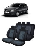 Cumpara ieftin Set huse scaune dedicate Dacia Sandero II 2013-2020 (Bancheta fractionata)