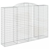 Cumpara ieftin Cos gabion arcuit, 300x50x200/220 cm, fier galvanizat