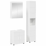 vidaXL Set de mobilier pentru baie TULUM Alb lucios Lemn compozit 3398038