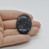 Cabochon obsidian fulg de nea 39x27x6mm c101, Stonemania Bijou