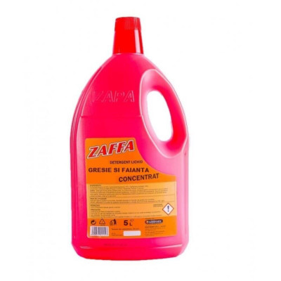 Detergent ZAFFA pentru Multisuprafete, 5 L, Parfum Floral, Detergent Lichid pentru Multisuprafete, Solutie pentru Faianta, Detergent Lichid pentru Gre foto