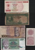 Set 5 bancnote de prin lume adunate (cele din imagini) #50, Africa