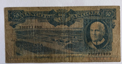 Angola 50 escudos 1962 Americo Tomas foto