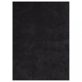 Cumpara ieftin Covor HUARTE, fir scurt, moale si lavabil, negru, 200x280 cm